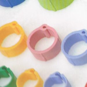 ANILLA PLASTICO PALOMAS 8mm. 100 uds.Bolsa