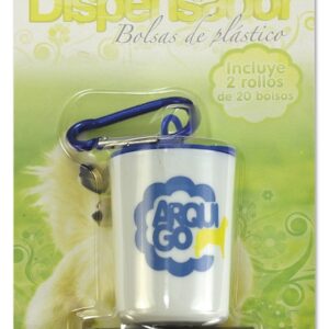 DISPENSADOR DE BOLSAS DE PLASTICO + 2 BOLSAS ***