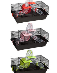 JAULA HAMSTER 937 NEGRA 50,5x28x21cm