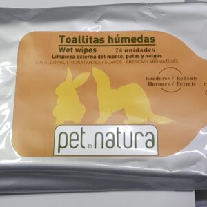 TOALLITAS HUMEDAS ROEDORES / HURONES 24 uds.
